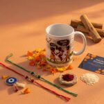 Festive Special Day Hamper Coffee Mug Roli Chawal Greeting Card Unique Gift Combo