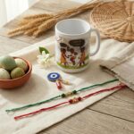 Festive Special Day Hamper Coffee Mug Roli Chawal Greeting Card Unique Gift Combo - Image 2