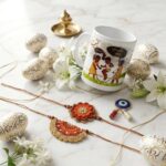 Stylish Rakhi Pack Coffee Mug Roli Chawal Greeting Card Unique Gift Combo - Image 3