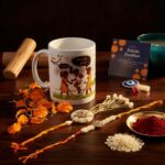 Stylish Wedding Edition Coffee Mug Roli Chawal Greeting Card Unique Gift Combo