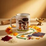 Festive Wedding Surprise Coffee Mug Roli Chawal Greeting Card Unique Gift Combo - Image 3