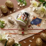 Attractive Celebration Bundle Coffee Mug Roli Chawal Greeting Card Unique Gift Combo - Image 2
