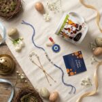 Creative Rakhi Hamper Coffee Mug Roli Chawal Greeting Card Unique Gift Combo - Image 2