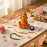 Rakhi Set with Ganesha Product Beautiful Stylish Classic Elegant Blessing - Image 2