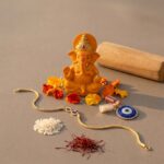 Rakhi Set with Ganesha Product Beautiful Stylish Classic Elegant Blessing - Image 3