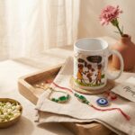 Handcrafted Wedding Set Coffee Mug Roli Chawal Greeting Card Unique Gift Combo