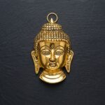 Buddha Face Decorative Wall Hanging 22 Cm - Image 4