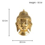 Buddha Face Decorative Wall Hanging 22 Cm - Image 5