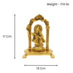 Radha Krishna Temple Decorative Idol 17 Cm - Image 4