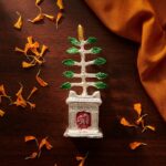 Silver Tulsi Mata Decorative Showpiece 15 Cm - Image 3