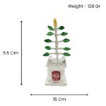 Silver Tulsi Mata Decorative Showpiece 15 Cm - Image 5