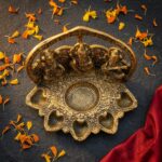 Religious Diya Decorative Oil Lamp 14 Cm - Image 2