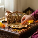 Religious Diya Decorative Oil Lamp 14 Cm - Image 4
