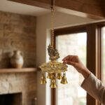 Hanging Peacock Decorative Diya Lamp 12 Cm - Image 2