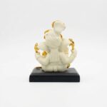 Gold Resin Ganesha Idol Sitting on Base for Home & Office - Image 7