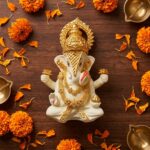 Gold Mukut Ganesha Idol in Premium Resin for Home & Temple - Image 3