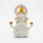 Gold Mukut Ganesha Idol in Premium Resin for Home & Temple - Image 4