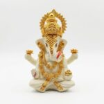 Gold Mukut Ganesha Idol in Premium Resin for Home & Temple - Image 5