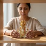 Gold Mukut Ganesha Idol in Premium Resin for Home & Temple - Image 8