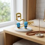 Lord Shiva Blue Hand Holding Trishul Resin Idol - Image 2