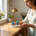 Lord Shiva Blue Hand Holding Trishul Resin Idol - Image 8